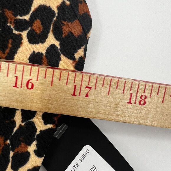 BEBE Maxi Dress Womens Size M Cowl Neck Spaghetti Strap Slit Cheetah NWT Leopard - Picture 15 of 16